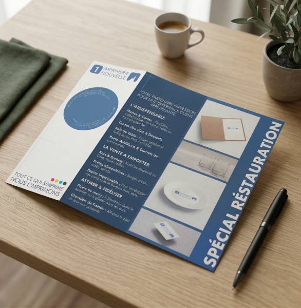 Impression de dépliants commerciaux de haute qualité pour les professionnels de la communication situés à Marseille.