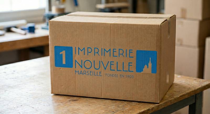 Un expert vérifie la résolution d'un fichier haute définition avant l'impression sur carton à Marseille.