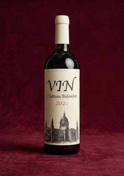 Application soignée d'une dorure à chaud sur vos étiquettes de vin par nos experts à Marseille.